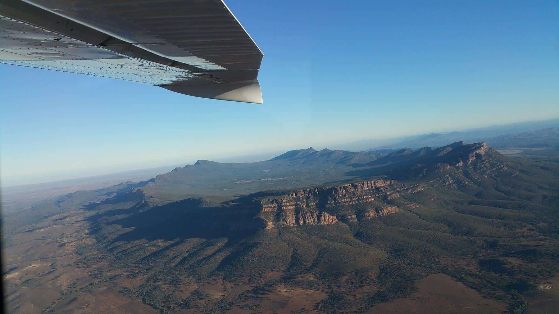 Aerial view of Wilpena Pound (Ikara) in the Flinders Ranges