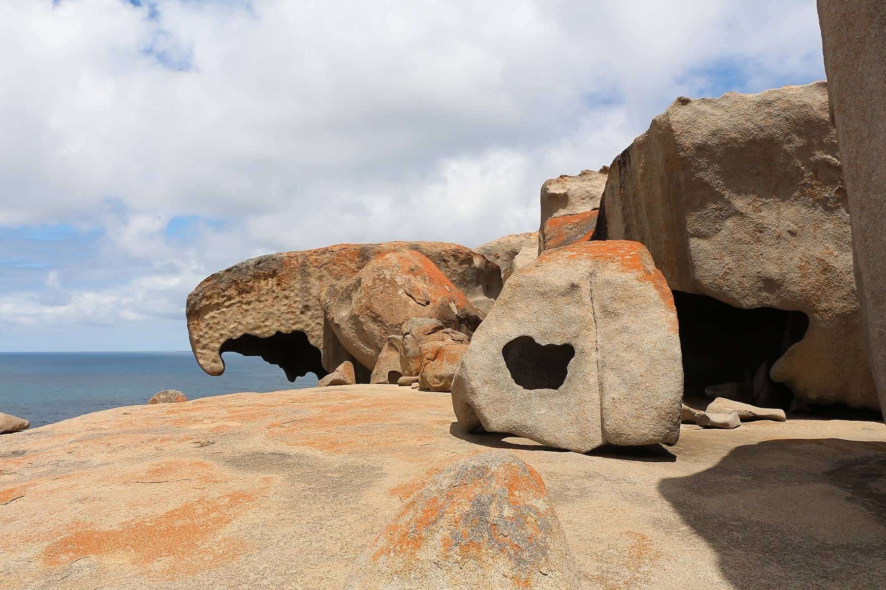 The weathered granite of Remarkable Rocks on Kangaroo Island